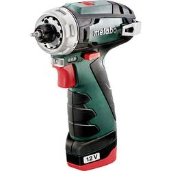 Metabo POWERMAXX BS BASIC aku vrtací šroubovák 12 V, 2.0 Ah Li-Ion, 600984500, vč. 2x aku, vč. nabíječky, kufřík