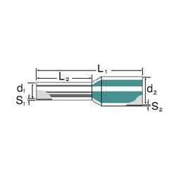 Wire end ferrule, 16 mm², 12 mm, Colour code: Miscellaneous, White