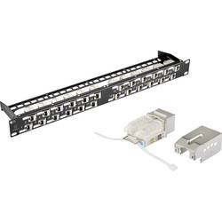 Renkforce KS10 24 portů síťový patch panel 483 mm (19) CAT 6A 1 U osazený