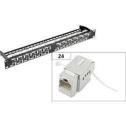 Renkforce KS10 24 portů síťový patch panel 483 mm (19) CAT 6A 1 U osazený