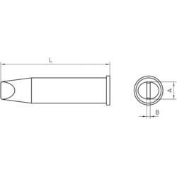 Weller XHT E pájecí hrot dlátový Velikost hrotů 7.6 mm Obsah 1 ks