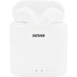 Denver TWE-36 špuntová sluchátka Bluetooth®, 111191120166, stereo, bílá