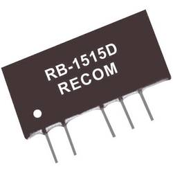 RECOM RB-1205D DC/DC měnič napětí do DPS 12 V/DC 5 V/DC, -5 V/DC 100 mA 1 W Počet výstupů: 2 x Obsah 1 ks