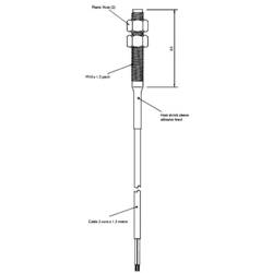 TE Connectivity Sensor 87713-000 PS 801, jazýčkový kontakt, 1 spínací kontakt, 100 V/DC, 250 V/AC, 1 A, 10 W