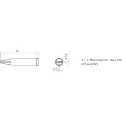 Weller XT-A pájecí hrot dlátový Velikost hrotů 1.6 mm Obsah 1 ks