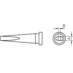 Weller LT-L pájecí hrot dlátový, dlouhý Velikost hrotů 2 mm Obsah 1 ks