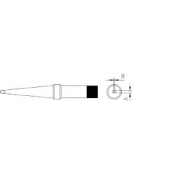 Weller 4PTL7-1 pájecí hrot prodloužený Velikost hrotů 2 mm Obsah 1 ks