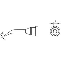 Weller LT-1SLX pájecí hrot oblý, dlouhý, zahnutý Velikost hrotů 0.4 mm Délka hrotů 22 mm Obsah 1 ks