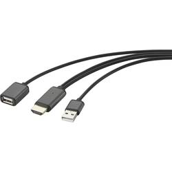 Renkforce RF-4700672 USB / HDMI kabelový adaptér černá s funkcí Streaming 2.00 m