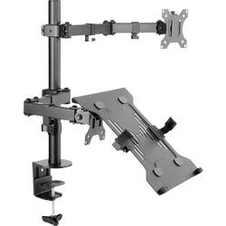 SpeaKa Professional SP-MM-302 2násobný rameno na monitory 33,0 cm (13) - 81,3 cm (32) černá naklápěcí + nakláněcí, nastavitelná výška, otočný