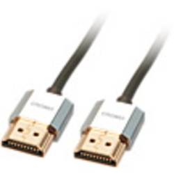 LINDY HDMI kabel Zástrčka HDMI-A, Zástrčka HDMI-A 2.00 m šedá 41672 4K UHD, vodič z OFC, kulatý, dvoužilový stíněný, extrémně tenký , pozlacené kontakty,