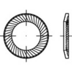 ozubené podložky 8 mm 13 mm pružinová ocel pozinkované 250 ks 159354