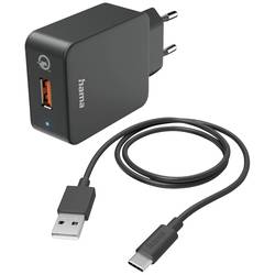 Hama USB nabíječka 19.5 W vnitřní, do zásuvky (230 V) Výstupní proud (max.) 3000 mA USB-C® Počet výstupů: 1 x