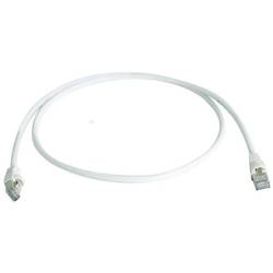 Telegärtner 100008833 RJ45 síťové kabely, propojovací kabely CAT 6A S/FTP 7.50 m bílá samozhášecí, s ochranou, párové stínění, dvoužilový stíněný, bez