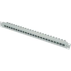 Telegärtner 100007007 24 portů síťový patch panel 483 mm (19) CAT 6A 1 U šedobílá (RAL 7035) osazený