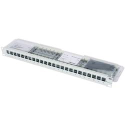 Telegärtner 100007013 24 portů síťový patch panel 483 mm (19) CAT 6A 1 U šedobílá (RAL 7035) osazený