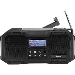 Imperial DABMAN OR 1 22-105-00 outdoorové rádio, DAB+, FM, nouzové rádio, Bluetooth, Solární panel, s USB nabíječkou, Ruční klika, voděodolné, vodotěšné,