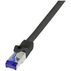 LogiLink C6A063S RJ45 CAT 6A S/FTP 3.00 m černá 1 ks