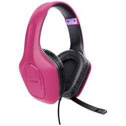 Trust GXT415P ZIROX Sluchátka Over Ear kabelová, 24992, stereo, růžová