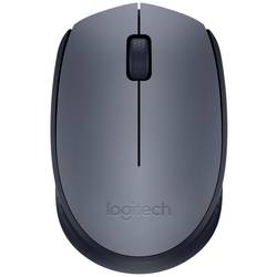 Logitech M170 optická drátová myš, bezdrátový, 3 tlačítko, šedá, černá