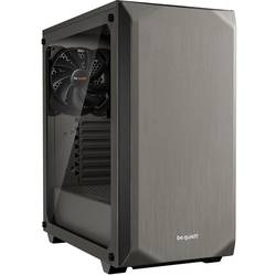 BeQuiet Pure Base 500 Windows midi tower PC skříň, herní pouzdro metalická , šedá 2 předinstalované ventilátory, boční okno, prachový filtr, tlumené