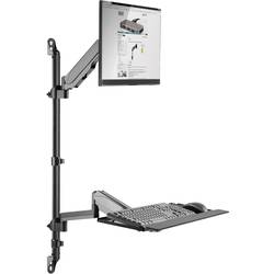 Digitus DA-90372 1násobné držák na zeď pro monitor 43,2 cm (17) - 81,3 cm (32) černá nastavitelná výška, nakláněcí, naklápěcí, naklápěcí + nakláněcí, otočný,