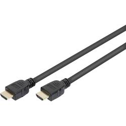 Digitus HDMI kabel Zástrčka HDMI-A, Zástrčka HDMI-A 1.00 m černá AK-330124-010-S 8K UHD, pozlacené kontakty, stínění pletivem, kompletní stínění, stíněný,