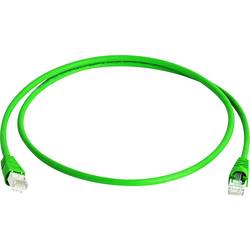 Telegärtner 100009120 RJ45 síťové kabely, propojovací kabely CAT 6A S/FTP 25.00 m zelená samozhášecí, bez halogenů, UL certifikace 1 ks