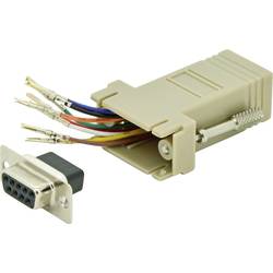 Digitus DIGITUS RS 232 Adapter, DB9, RJ45, Modular DB9 F, RJ45 F D-SUB adaptér D-SUB zásuvka 9pólová - RJ45 zásuvka 1 ks