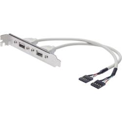 Digitus USB 2.0 kabel [2x interní USB 2.0 zástrčka 5-pólová - 2x USB 2.0 zásuvka A] Kabel 25.00 cm