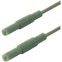SKS Hirschmann MLS SIL GG 200/1 bezpečnostní měřicí kabely lamelová zástrčka 4 mm lamelová zástrčka 4 mm 2.00 m zelená 1 ks