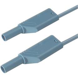 SKS Hirschmann MLS SIL WS 200/1 bezpečnostní měřicí kabely lamelová zástrčka 4 mm lamelová zástrčka 4 mm 2.00 m modrá 1 ks
