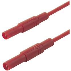 SKS Hirschmann MLS GG 100/2,5 rt bezpečnostní měřicí kabely lamelová zástrčka 4 mm lamelová zástrčka 4 mm 1.00 m červená 1 ks