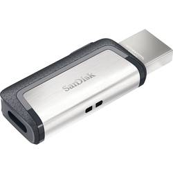 SanDisk Ultra® DualDrive USB paměť pro smartphony/tablety stříbrná 128 GB USB 3.2 (Gen 1x1) , USB-C®