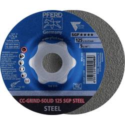 PFERD 64187126 CC-GRIND-SOLID 125 SGP STEEL brusný kotouč Průměr 125 mm Ø otvoru 22.23 mm ocel 10 ks