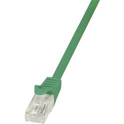 LogiLink CP2075U RJ45 síťové kabely, propojovací kabely CAT 6 U/UTP 5.00 m zelená s ochranou 1 ks