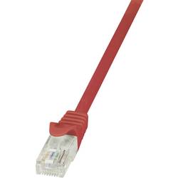 LogiLink CP1074U RJ45 síťové kabely, propojovací kabely CAT 5e U/UTP 5.00 m červená s ochranou 1 ks