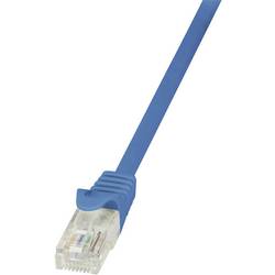 LogiLink CP2066U RJ45 síťové kabely, propojovací kabely CAT 6 U/UTP 3.00 m modrá s ochranou 1 ks