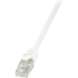 LogiLink CP2061U RJ45 síťové kabely, propojovací kabely CAT 6 U/UTP 3.00 m bílá s ochranou 1 ks