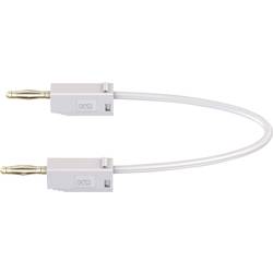 Stäubli LK205 měřicí kabel [lamelová zástrčka 2 mm - lamelová zástrčka 2 mm] 0.60 m, bílá, 1 ks