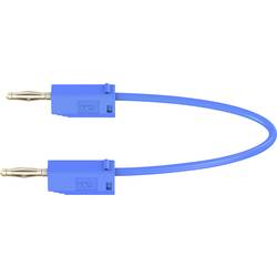 Stäubli LK205 měřicí kabel [lamelová zástrčka 2 mm - lamelová zástrčka 2 mm] 0.60 m, modrá, 1 ks