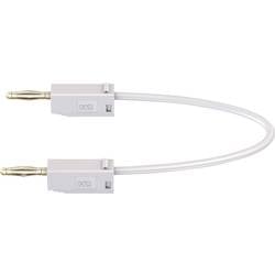 Stäubli LK205 měřicí kabel [lamelová zástrčka 2 mm - lamelová zástrčka 2 mm] 45.00 cm, bílá, 1 ks