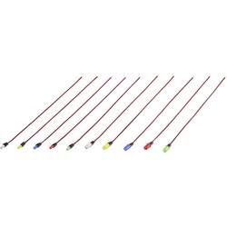 TRU COMPONENTS TC-6649284 sada LED žlutá, modrá, červená, zelená, bílá kulatý 3 mm, 5 mm