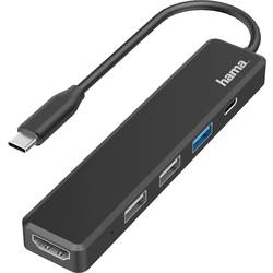 Hama USB-C® dokovací stanice Vhodné pro značky (dokovací stanice pro notebook): univerzální vč. funkce nabíjení, napájení USB-C®