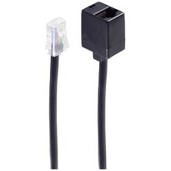 Shiverpeaks Western prodlužovací kabel [1x RJ45 zástrčka 8p8c - 1x RJ45 zásuvka 8p8c] 6 m černá