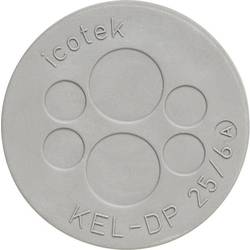 Icotek KEL-DP 25/4 destička pro kabelové průchodky Průměr svorky (max.) 8 mm elastomer šedá 1 ks