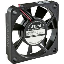 SEPA MFB50E12A axiální ventilátor, 12 V/DC, 14.3 m³/h, (d x š x v) 50 x 10.2 x 50 mm, MFB50E12A-BLI