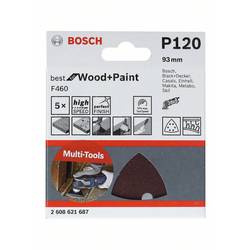 Bosch Accessories Bosch Power Tools 2608621688 brusný papír pro delta brusky Zrnitost 180 (d x š) 93 mm x 93 mm 5 ks