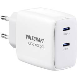 VOLTCRAFT UC-2XCX001 USB nabíječka 65 W vnitřní Výstupní proud (max.) 3.25 A USB-C® Počet výstupů: 2 x GaN