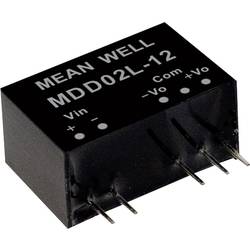 Mean Well MDD02M-15 DC/DC měnič napětí, modul 67 mA 2 W Počet výstupů: 2 x Obsah 1 ks